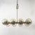 Metal Mid-Century Cluster Multi-Globe Atomic Chandelier Lamp from Kaiser Leuchten For Sale - Image 7 of 13