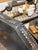 Antique Painted Tole Tray With Pierced Beaded Gallery and Chinoiserie Border For Sale - Image 4 of 6