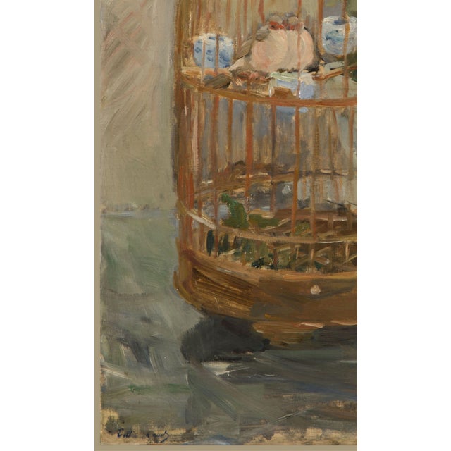 Vintage French Impressionist Art Print – The Cage by Berthe Morisot, 18" X 24" For Sale In Buffalo - Image 6 of 8