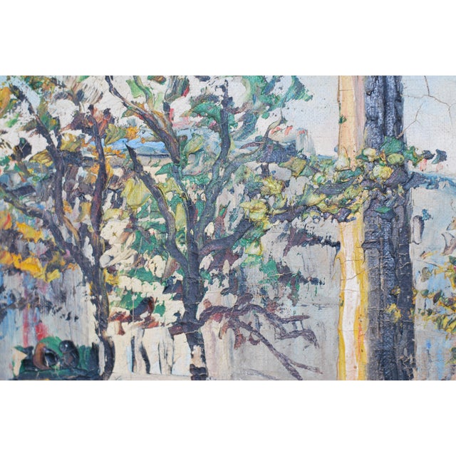 Impressionist Artist, Paris Montparnasse, 1920s, Oil Painting on Canvas, Framed For Sale - Image 6 of 11