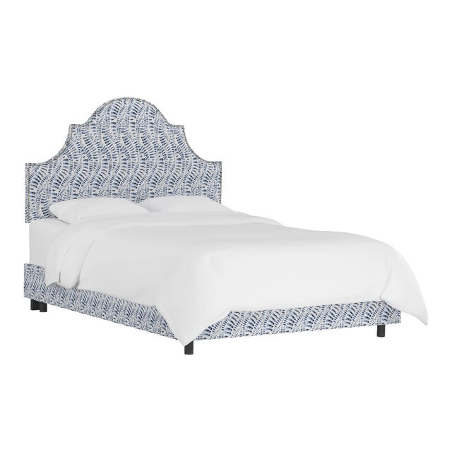 Halsted Bed in Blue Snake Skin, Twin For Sale