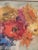 This is a beautiful vintage mid-century still life floral painting, signed by the artist and presented in its original...