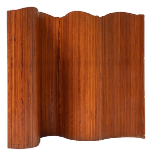 French Sculptural Wooden Room Divider, 1970s