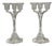 Three-Branch Crystal Candlesticks from Arques, 1970s, Set of 2 For Sale