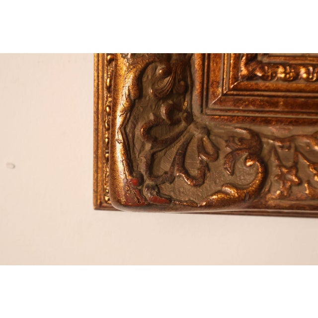 Brown Oil Painting Botanical Still Life in Carved Wood Gold Leaf Frame Signed Heather For Sale - Image 8 of 18