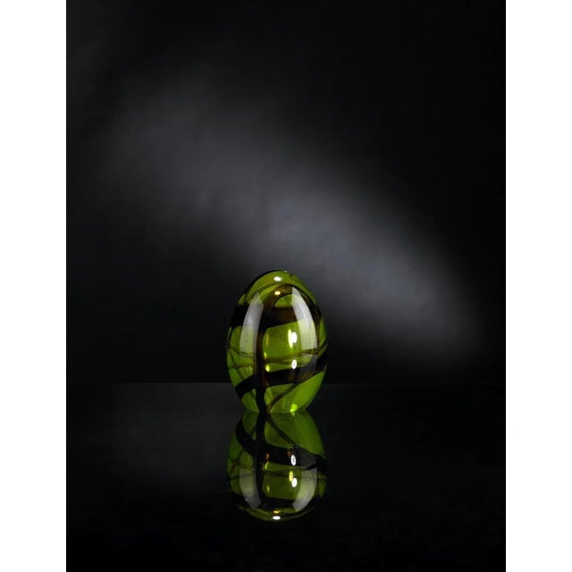 Small Green Egg Sculpture from VGnewtrend For Sale - Image 4 of 4