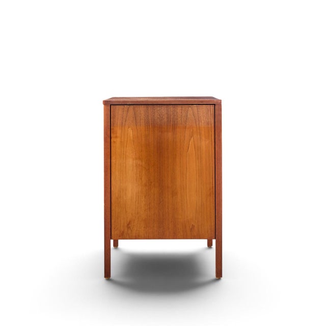 Knoll Florence Knoll for Knoll Mid Century Walnut 3-Piece Vanity Set For Sale - Image 4 of 15
