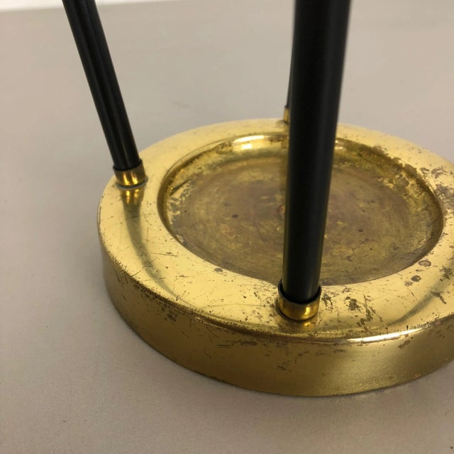 Mid-Century German Hollywood Regency Metal Brass Umbrella Stand, 1950s For Sale - Image 6 of 14