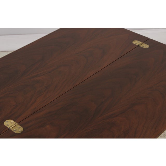 Pair Baker George III Burl Walnut Bachelor Chests For Sale - Image 10 of 17