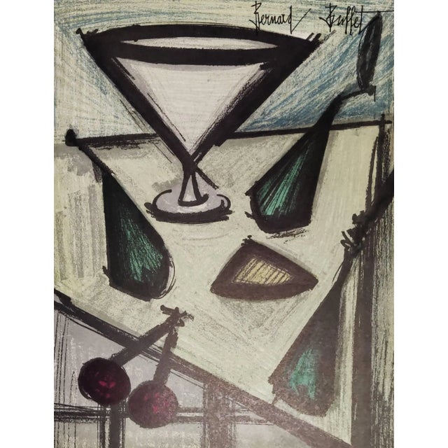 Bernard Buffet, Still Life with a Glass, 1968, Lithograph For Sale - Image 4 of 7