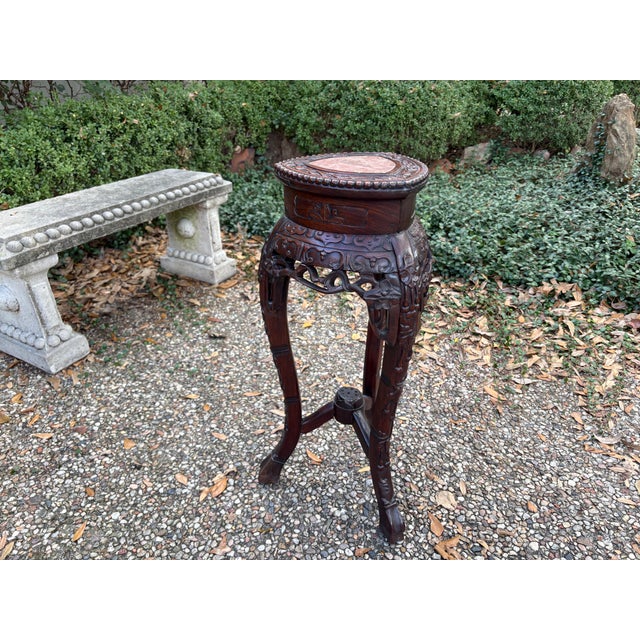 Late 19th Century 19th Century Chinese Carved Rosewood Table For Sale - Image 5 of 12