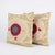 Mid-Century Modern Tashkent Suzani Bedding Pillow Cover 27'' X 24'' - Set of Two For Sale - Image 3 of 4