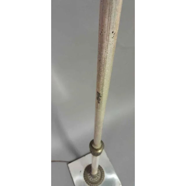 Pair of 1930s-40s Vintage Hollywood Regency Floor Lamps With Shades For Sale In Philadelphia - Image 6 of 8