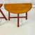 1940s Vintage Swedish Folk Art Gustavian Boho Chic Half Moon Teak Side Tables - A Pair. For Sale - Image 11 of 15