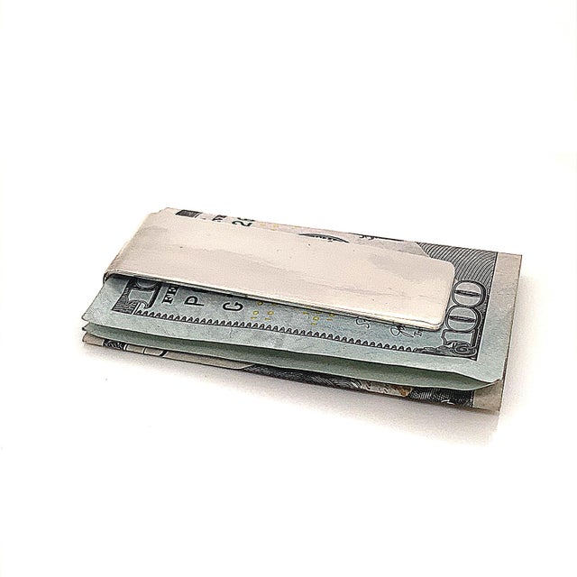 1990s Tiffany & Co Estate Sterling Silver Money Clip 13.88 Grams For Sale - Image 10 of 10