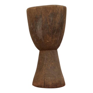 Large 19th Century European Wood Mortar For Sale