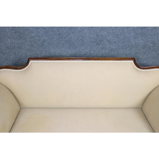 Cream Period English 1790-1820s Era Mahogany Regency Settee For Sale - Image 8 of 12