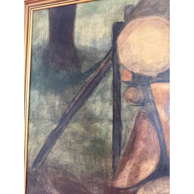 1950s Still Life With Stacked Wood For Sale In Boston - Image 6 of 8