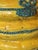Vintage Italian Majolica Trompe L’Oeil Lemon Yellow Garden Seat Stool For Sale - Image 14 of 17