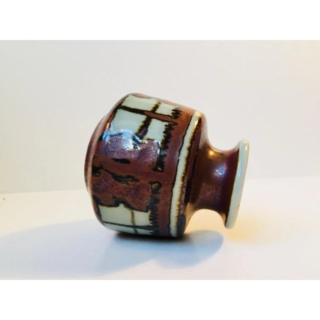 Mid-Century Modern Danish Ceramic Vase by Noomi Backhausen for Søholm, 1960s For Sale - Image 3 of 5