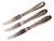19th Century Fruit Knives from Fraget, Poland, Set of 3 For Sale