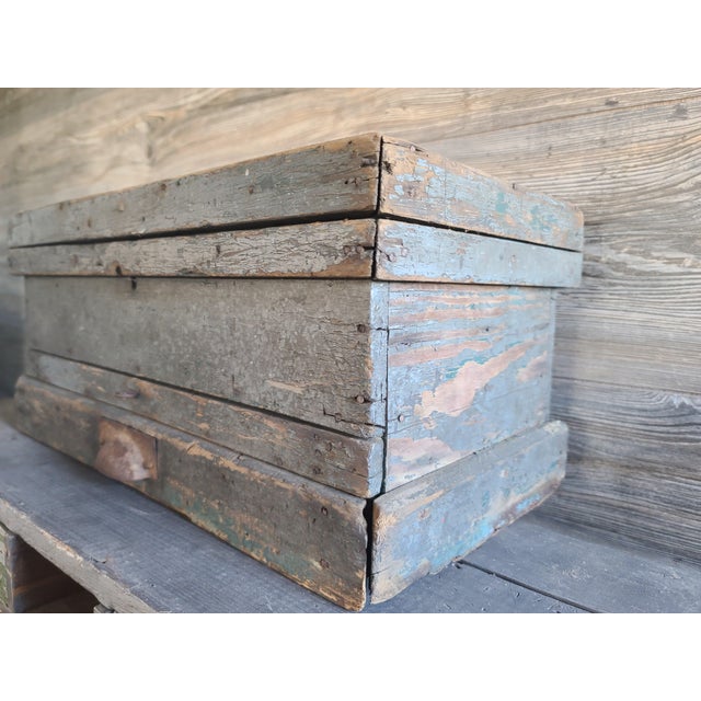 Charcoal 19th Century Early American Document Box For Sale - Image 8 of 9