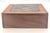 Offered is a handcrafted wooden jewelry or trinket box with three interior partitions featuring an ornate .925 sterling...