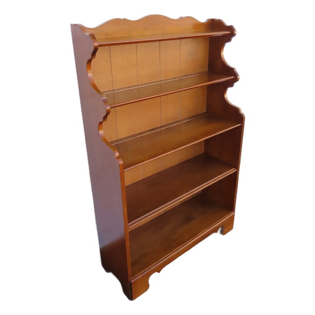 Ethan Allen Solid Maple Shelving Display Cabinet Bookshelf 6910 For Sale