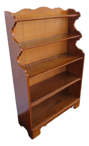 Ethan Allen Solid Maple Shelving Display Cabinet Bookshelf 6910