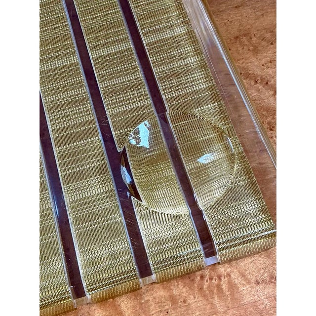 Vintage Lucite Decorative Serving Tray For Sale - Image 12 of 12