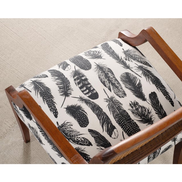 Set of Eight Danish Modern Mahogany and Cane Dining Armchairs For Sale - Image 13 of 18