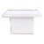1980's Post Modern White Console Table For Sale