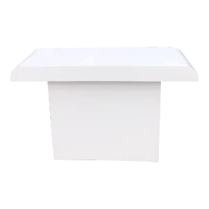 1980's Post Modern White Console Table