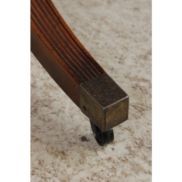 Baker Mahogany Inlaid Double Pedestal Dining Table For Sale - Image 16 of 17