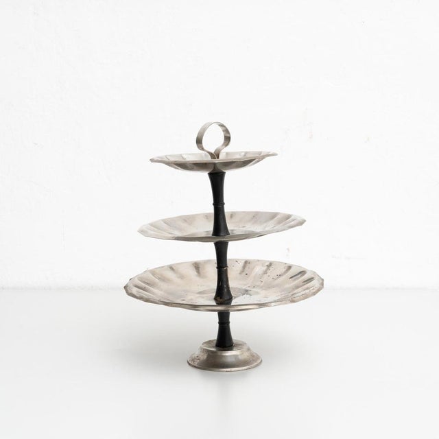 Early 20th Century Spanish Three Tier Dessert Stand For Sale - Image 5 of 15