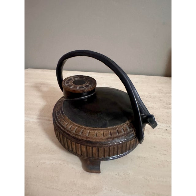 Ceramic Vintage Sculptural Artisan Studio Pottery Teapot Signed For Sale - Image 7 of 12