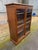Late 20th Century Traditional-Style Walnut Wood 2 Glass Door Bookcase or Display Cabinet For Sale - Image 10 of 14