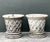 Vintage Cast Concrete Trellis Planters on Pedestals - A Pair For Sale - Image 10 of 12