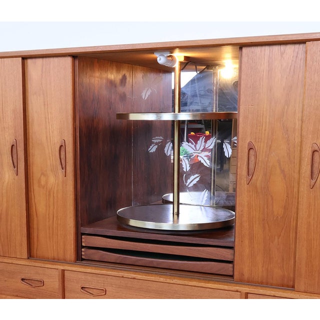1960s Vintage Danish Highboard with Bar Section, 1960s For Sale - Image 5 of 16