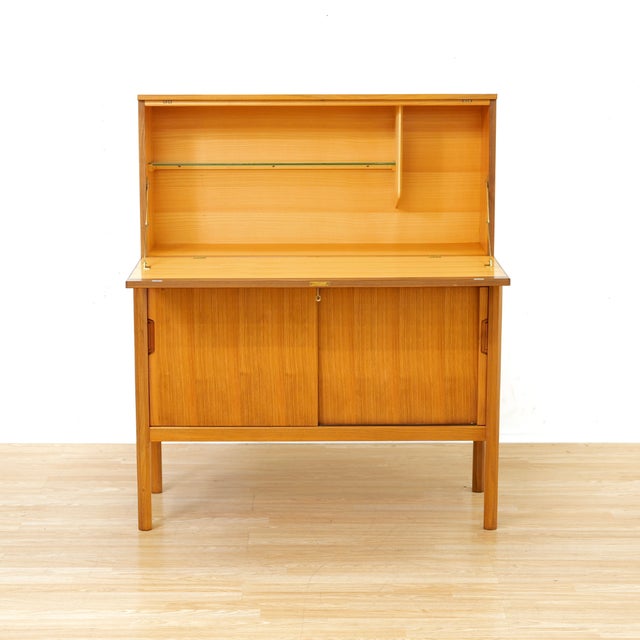 1960s Mid Century Teak Secretary Desk by Gordon Russell For Sale - Image 9 of 15