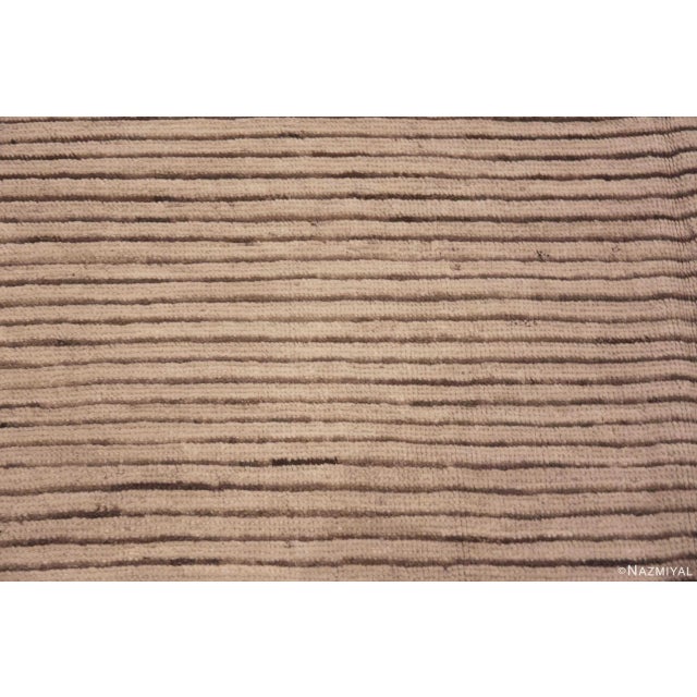 Modern Nazmiyal Collection Modern Cream Contemporary Area Rug For Sale - Image 3 of 6