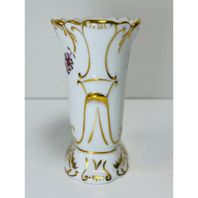1990s Herend Chinese Bouquet Multicolor 4" Oval Footed Urn For Sale In Raleigh - Image 6 of 10