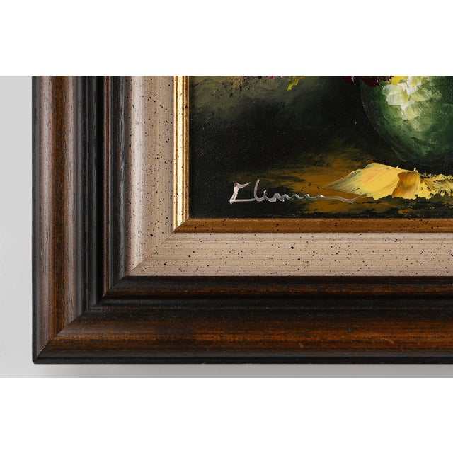 Belgian Artist, Still Life with a Bouquet of Flowers, 1950s, Oil on Canvas, Framed For Sale - Image 4 of 11