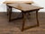 French 19th Century Walnut Console Table with Trestle Base and Iron Stretchers For Sale - Image 10 of 12