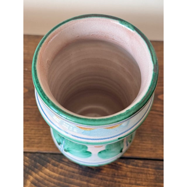 Late 20th Century Small Vietri Italian Pottery Vase For Sale - Image 5 of 7