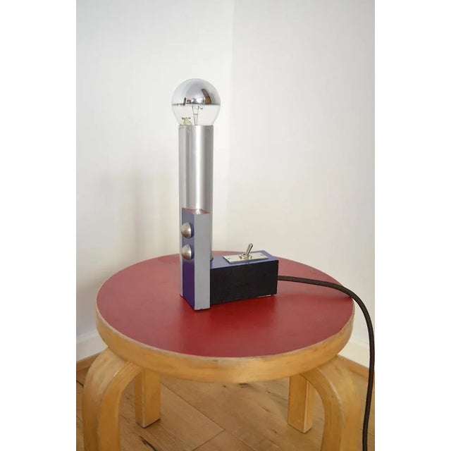 Cubist table lamp DS.23 from the Dutch Design Movement de Stijl. This lamp was designed in the Hungary Vilmos Huszar in...