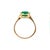 Metal Ladies 14k Yellow Gold 4.36ctw Gia Colombian Green Emerald Cocktail Ring, Size 9 For Sale - Image 7 of 10