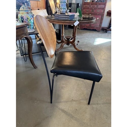 1990s 1991 Dakota Jackson Memphis Style Vik-Ter Side Chair Upholstered Seat Maple Back For Sale - Image 5 of 11