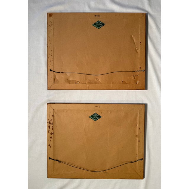 Mid 20th Century American Landscape Still Life Original Oil Paintings, a Pair For Sale - Image 14 of 15