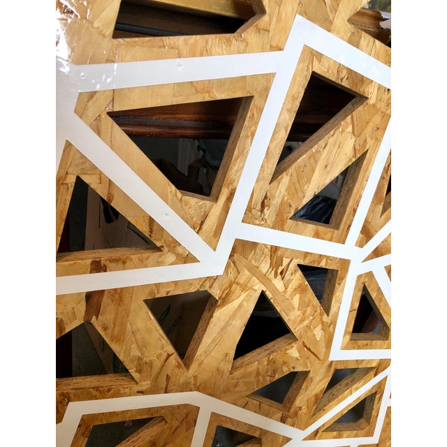 Peter Wegner, Alkyd Enamel Oil Painting Half A Thought Cut Panel Wall Hanging Modern Sculpture, 2010 For Sale In Miami - Image 6 of 8